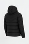 Men's Black Water and Windproof Hooded Thick Fur-Lined Puffer Jacket & Coat - 3
