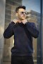 سترة جوميز ذات قصة ضيقة بثلاثة خيوط وياقة دائرية من القطن من الداخل - 3