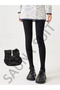 Uni̇Sex Winter Plush Lined Sports Leggings, High Stretch Winter and Autumn Sportswear - 3