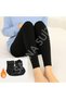 Unisex Black High-Waisted Plush-Lined Leggings – Winter, Stretchy, Suitable for Sports and Everyday Wear - 3