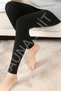 Unisex Black High-Waisted Plush-Lined Leggings – Winter, Stretchy, Suitable for Sports and Everyday Wear - 5