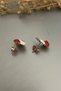 Women's Rose Santa Claus And Reindeer New Year Concept Mini Earrings - 4