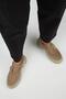 Gloria Women's Genuine Leather Loafer Belted Buckle Mink Suede Shoes - 8