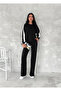 Modal Fabric Tracksuit Set White Striped Tracksuit Set - 2