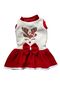 Cat Dog Christmas Special Embroidery Christmas Fleece Dress - 3