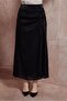 Satin Textured Ruffled Skirt 60565
