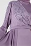 PUL PAYET EMBROIDERED SATIN EVENING DRESS 50319 - 4