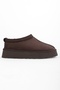 Women's Uggps Brown Furry Short Suede Flat Slippers - 3