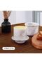Marble Butter Keeper with Lid 4.25" White – Handmade French Crock for Countertop Butter Storage - 2