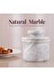 Marble Butter Keeper with Lid 4.25" White – Handmade French Crock for Countertop Butter Storage - 6