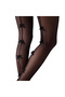 Women's Black Ribbon Ribbon Fishnet Pantyhose
