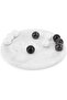 Marble Tic Tac Toe 10" Inches White and Black | Brain Teaser Game | Handcrafted Game | Stylish Decor