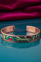 Women's Copper Bracelet Ring Set - Garden Model Special Edition Metal Box Zeolite Sand - 4