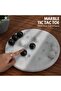 Marble Tic Tac Toe 10" Inches White and Black | Brain Teaser Game | Handcrafted Game | Stylish Decor - 4