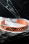 Women's Copper Bracelet Ring Set - Kira Model Special Edition Metal Box Zeolite Sand - 4