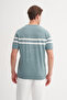 Crew Neck Regular Fit Line Patterned Knitwear T-Shirt - 3
