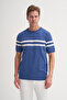 Crew Neck Regular Fit Line Patterned Knitwear T-Shirt