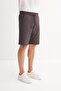 Slim Fit Narrow Leg Lycra Knitted Bermuda Shorts