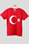 Children's T-Shirt Red with Turkish Flag
