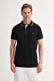 Polo Neck Slim Fit Pique Plain Cotton T-Shirt