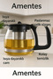 Heat Resistant Borosilicate Glass Teapot with Self-Draining, Sik Design (900 ml)
