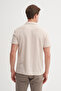 Polo Neck Slim Fit Textured T-Shirt - 3