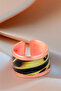 Women's Copper Bracelet Ring Set - Sofia Model Special Edition Metal Box Zeolite Sand - 6