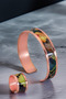 Women's Copper Bracelet Ring Set - Ester Model Special Edition Metal Box Zeolite Sand - 6