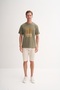 Regular Fit Cotton Crew Neck Printed T-Shirt - 3