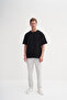 Crew Neck Relax Fit Cotton Textured T-Shirt - 4