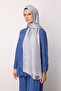 Liva Pattern Shine Line Shawl Gray-Grey - 2