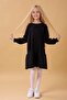 Girl's Seasonal Dress Black - 4