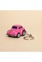 Vosvos Car Keychain Cute Dog Bag Ornament Metal Keychain - Pink