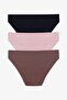 Women's 3-Piece Cotton Ribbed Panties