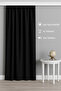Black Thermal 100% Blackout Sunshade Curtain