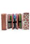 Pencil Case Cow Pattern Kawai Organizer Pencilcase Vegan Leather Three Compartment Pen Holder -Nude(Pink) - 5