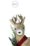 Christmas Ornament Red Scarf Gold Antlered Deer 42 cm - 3