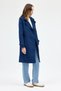 3033A Waist Tie Detail Trench Coat Navy - 8