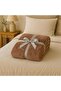 Solid Brown Flannel Blanket – Single (150x200 cm) – Soft & Cozy - 2