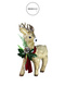 Christmas Ornament Red Scarf Gold Antlered Deer 42 cm - 4