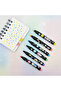 Colorful Star Printed 6-piece Sequin Stamp and Highlighter Magician Pen Set - 3