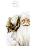 Baklava Patterned Santa Claus White Gold 30 cm - 6