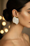 Glittering Large Steel Earrings - 4
