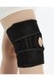 Steel Ligament and Patella Supported Knee Brace, Meniscus Ligament Injuries Athlete Protection Black Gel Gift - 4