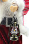 Striped Velvet Santa Claus Red 30 cm - 5