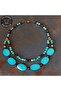 Turquoise Oud Tree Anxiety Relief, Chakra Balancing and Peace Necklace - 4