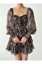 Women's Chiffon Leopard Print Flounce Mini Dress - Fw25 - 3
