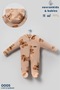 Unisex Baby Welsoft Plush Coat-Jumpsuit Hooded Zippered Teddy Bear Winter 3 Tog Double Layer - 4