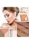 3-in-1 Face Palette Blush, Bronzer & Highlighter with Floral Embossed Design - 2