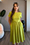 Team Look Green Midi Dress with Pockets - 8